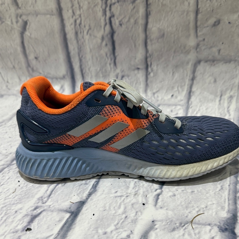 Adidas Youth Athletic Shoes in Gray-Blue and Orange - Picture 5 of 7